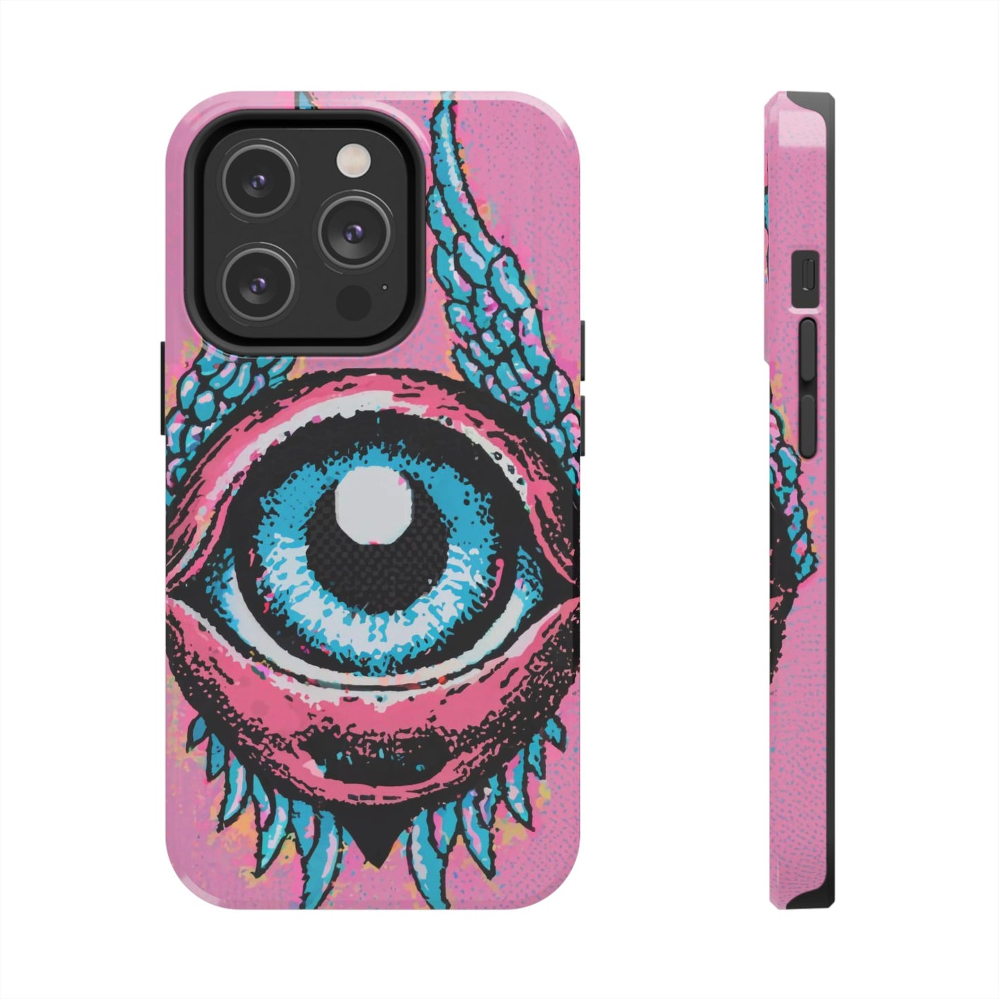 Halftone Horizon Eyeball iPhone Case