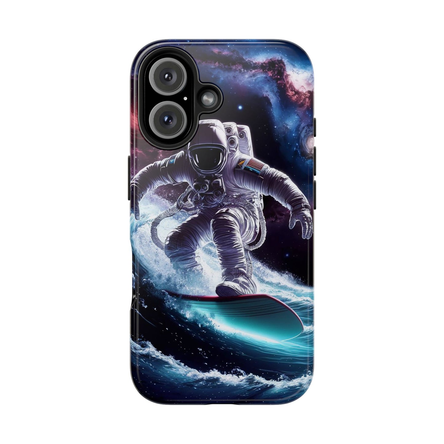 Galactic Wave Rider Astronaut Tough Phone Case