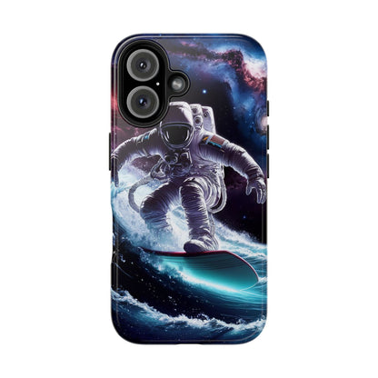 Galactic Wave Rider Astronaut Tough Phone Case