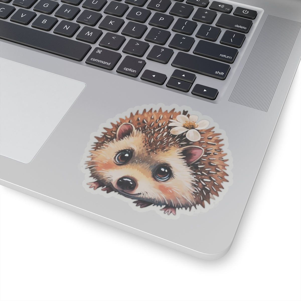 Cheerful Hedgehog Watercolor Cartoon Sticker