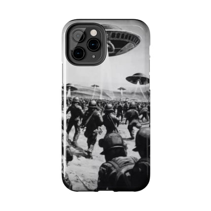 RetroWar UFO Encounter Tough Phone Case