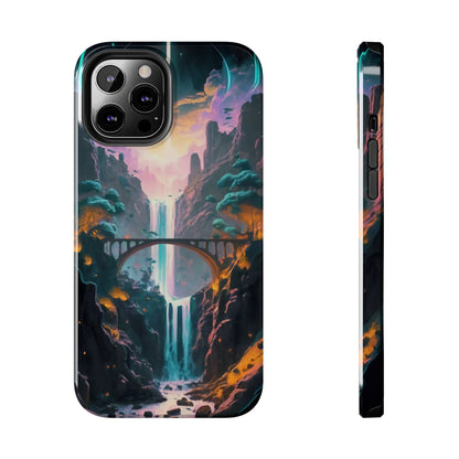 Midnight Cascade Blue Moon Tough Phone Case