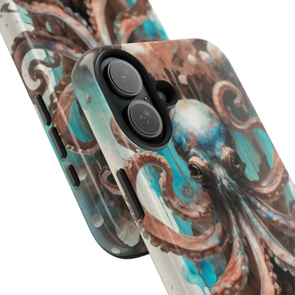 Serene Octopus Watercolor Tough Phone Case