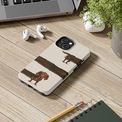 Wraparound Dachshund Long Dog Tough Phone Case