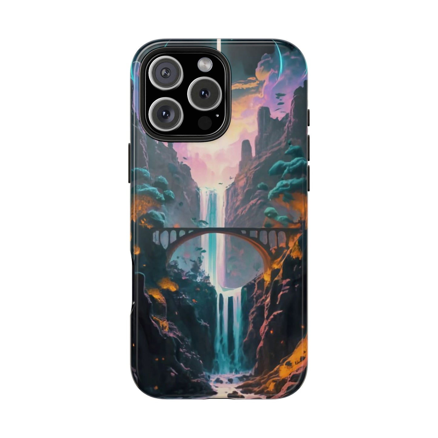 Midnight Cascade Blue Moon Tough Phone Case