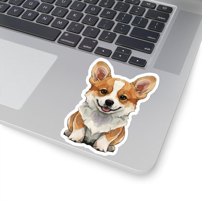 Cute Corgi Watercolor Cartoon Sticker