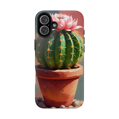 DesertBloom Terracotta Cactus Tough Phone Case