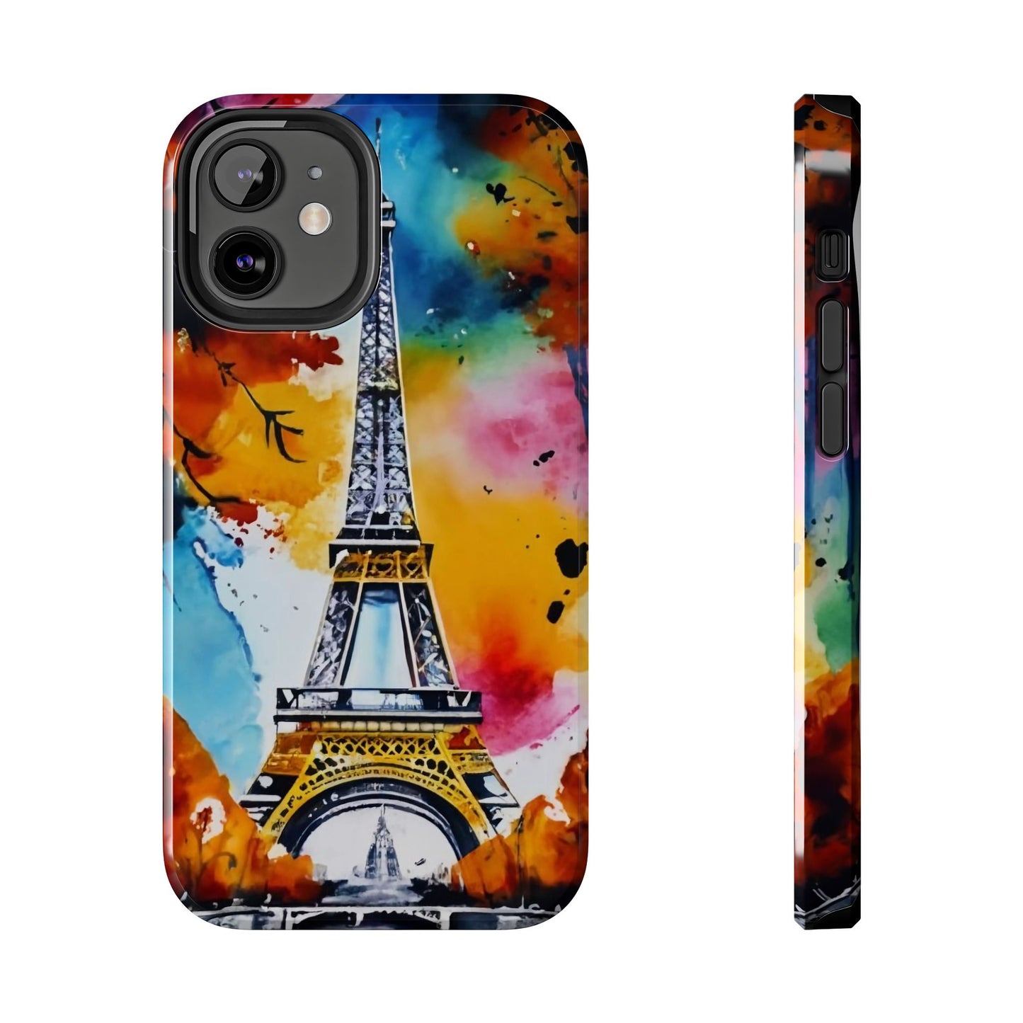 Vibrant Twilight Eiffel Defender Case