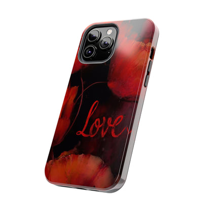 Crimson Love Blossoms Tough Phone Case