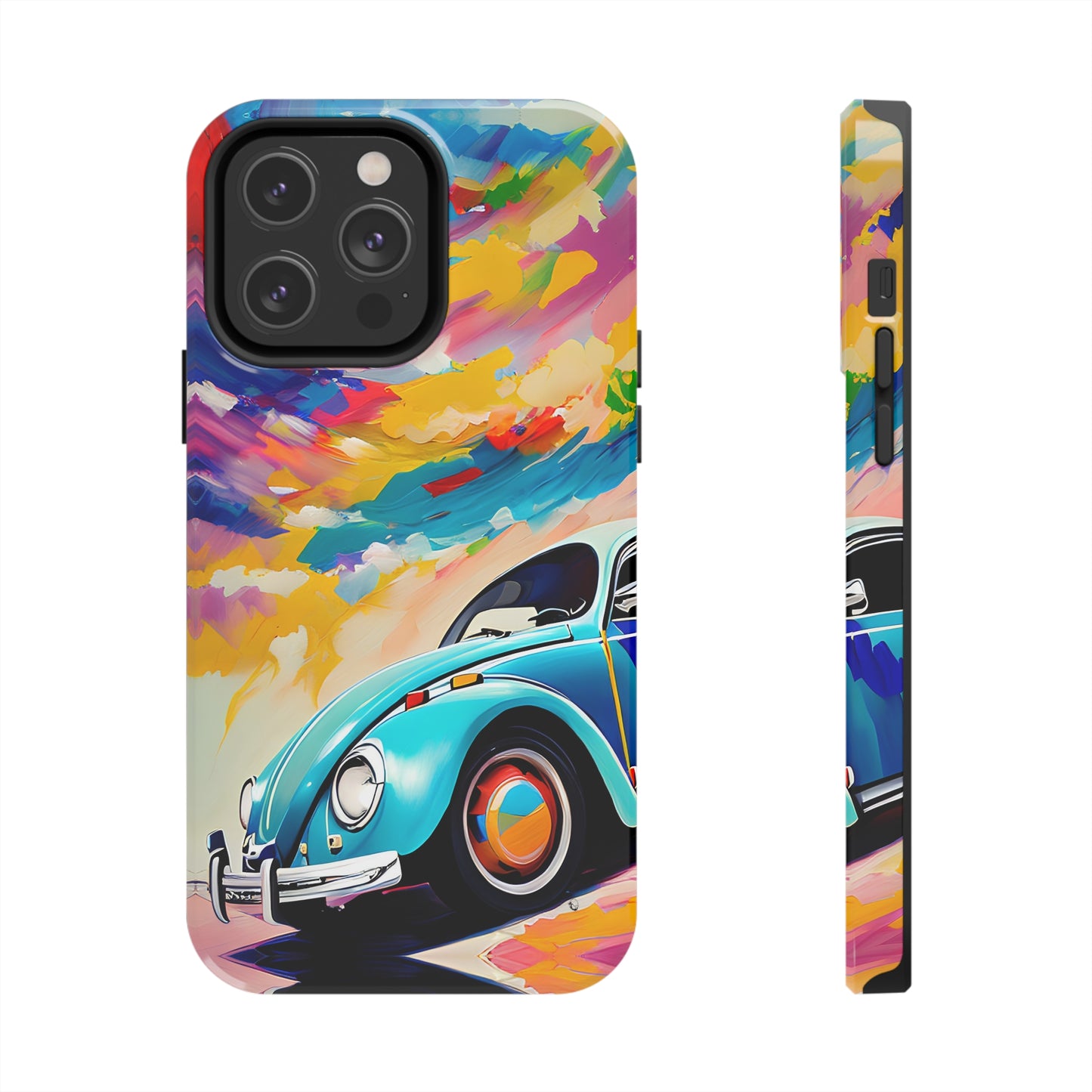 Painted Blue VDub Beetle - Tough Phone Case