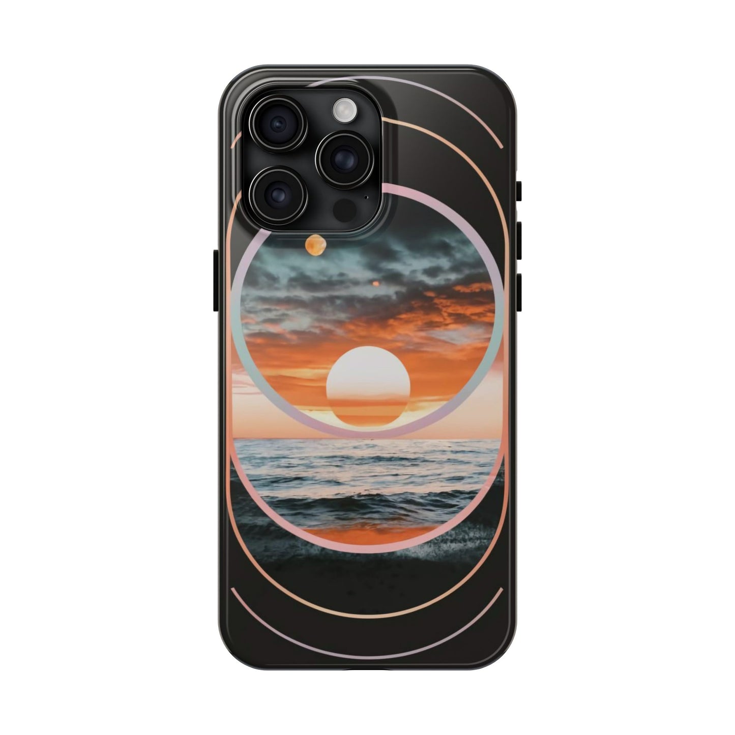 Fusion Sunset Abstract Art Tough Phone Case