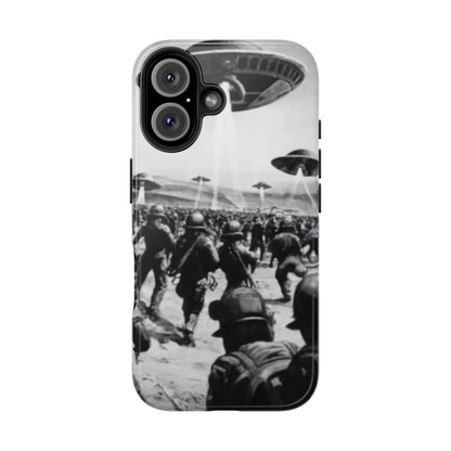 RetroWar UFO Encounter Tough Phone Case
