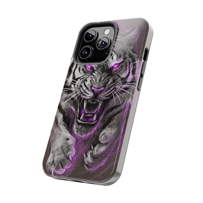 Enigmatic Hunter Tiger Sketch Tough Phone Case