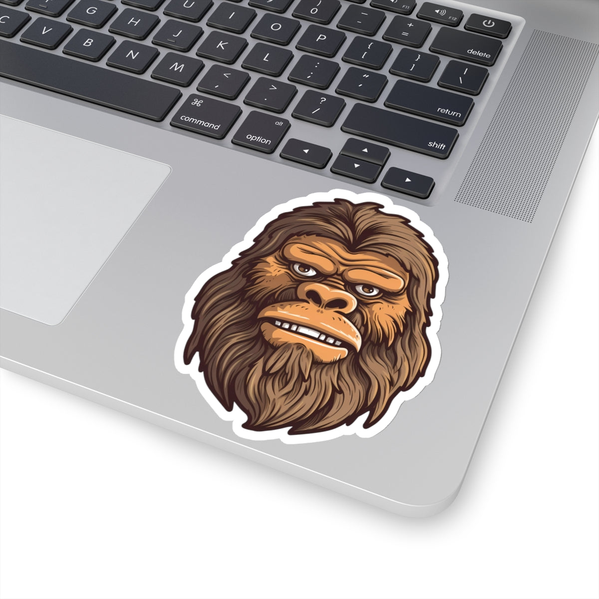 Grinning Bigfoot Charm Sticker