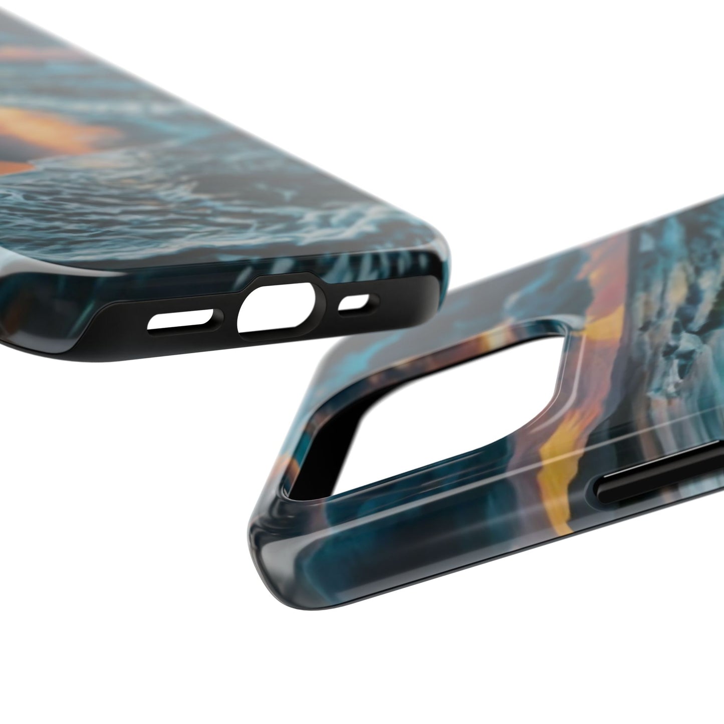 Coastal Sunset Waves Tough Phone Case