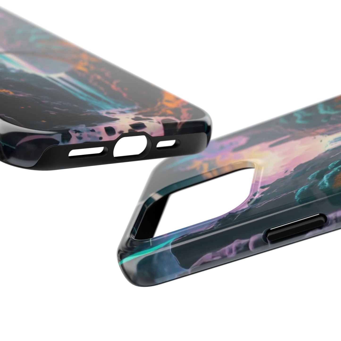 Midnight Cascade Blue Moon Tough Phone Case