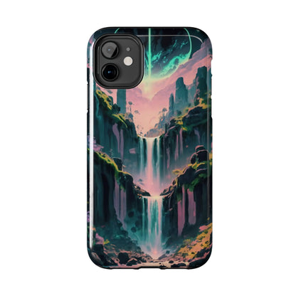 Moonfall Cascades Night View Tough Phone Case