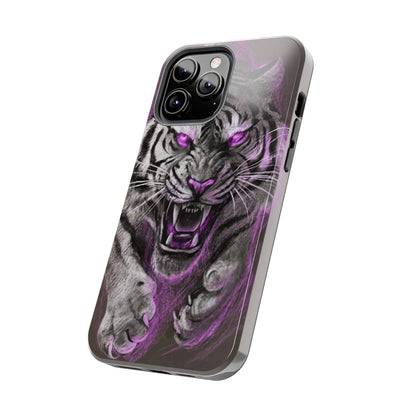 Enigmatic Hunter Tiger Sketch Tough Phone Case