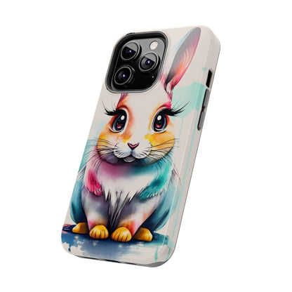 Minimalist Bunny Abstract Art Tough Phone Case