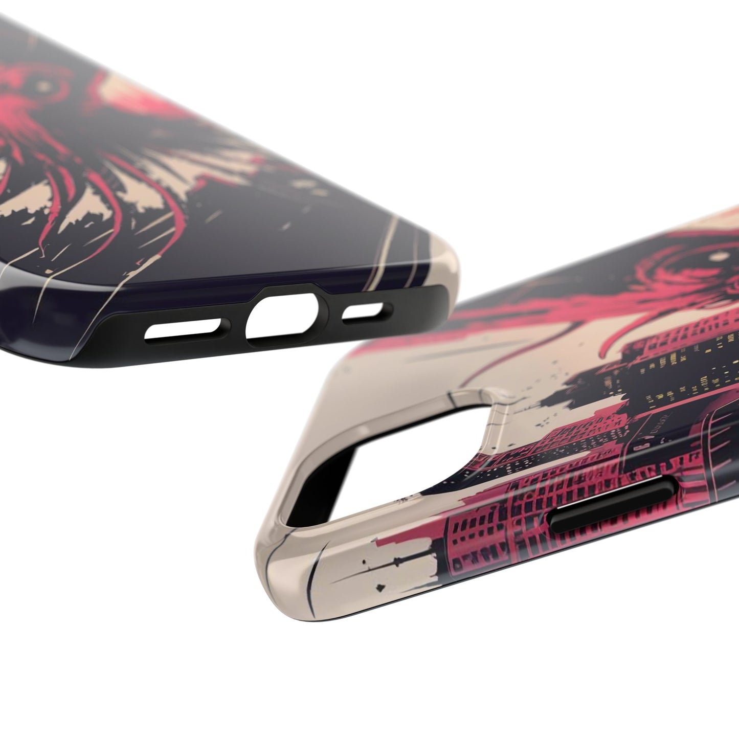 Kraken Rampage Cityscape Tough Phone Case