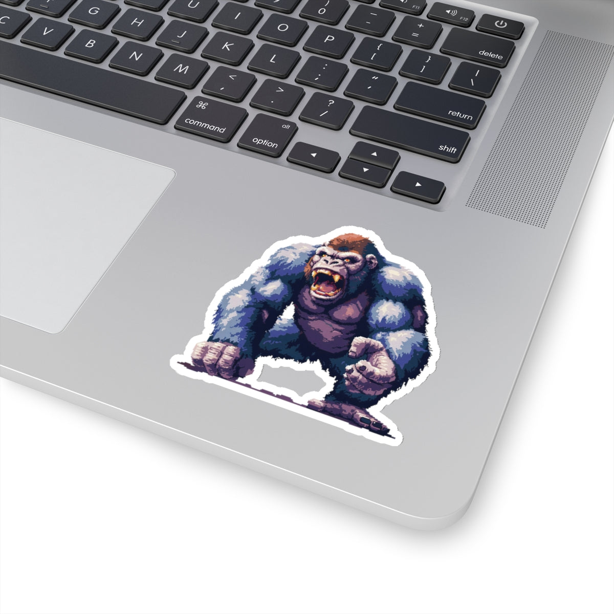 Pixelated Angry Ape Titan Vinyl Sticker