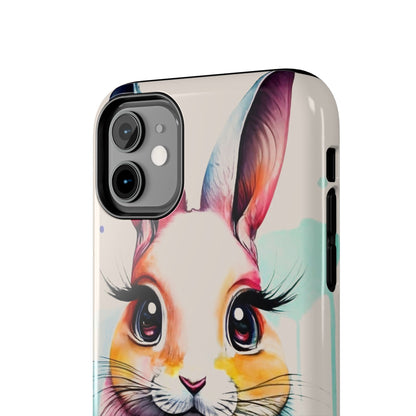 Minimalist Bunny Abstract Art Tough Phone Case