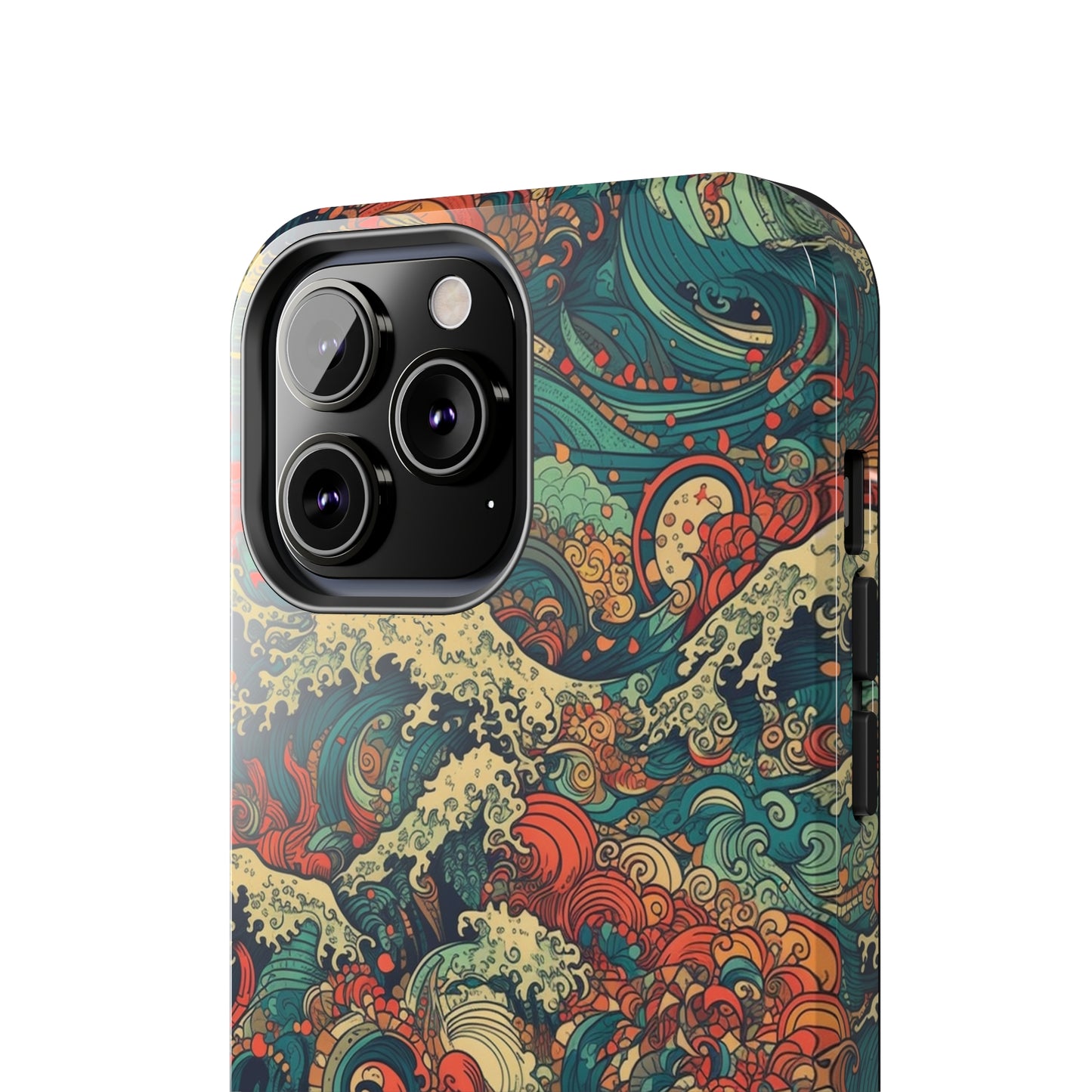 Multi-Hued Swirls - Wave of Colors - Tough Phone Case