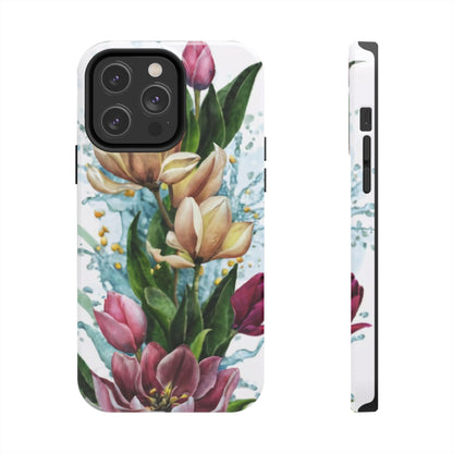 Blossom Splash Watercolor Floral Tough Phone Case