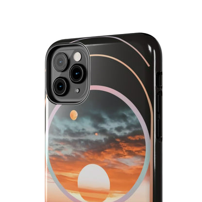 Fusion Sunset Abstract Art Tough Phone Case