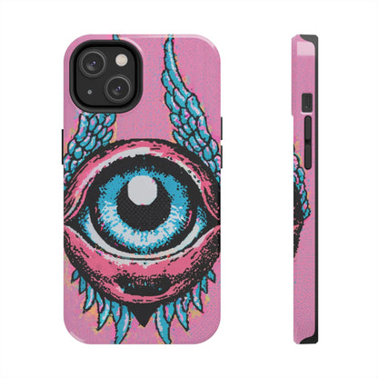 Halftone Horizon Eyeball iPhone Case