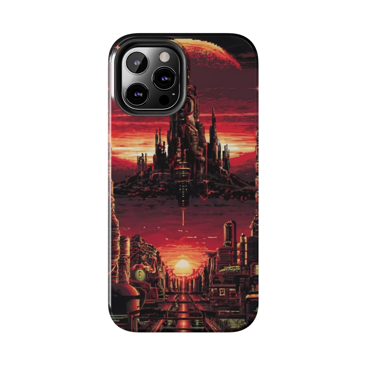 PixelVista Futuristic City Tough Phone Case