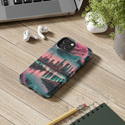 Celestial Cityscape Aerial View Tough Phone Case