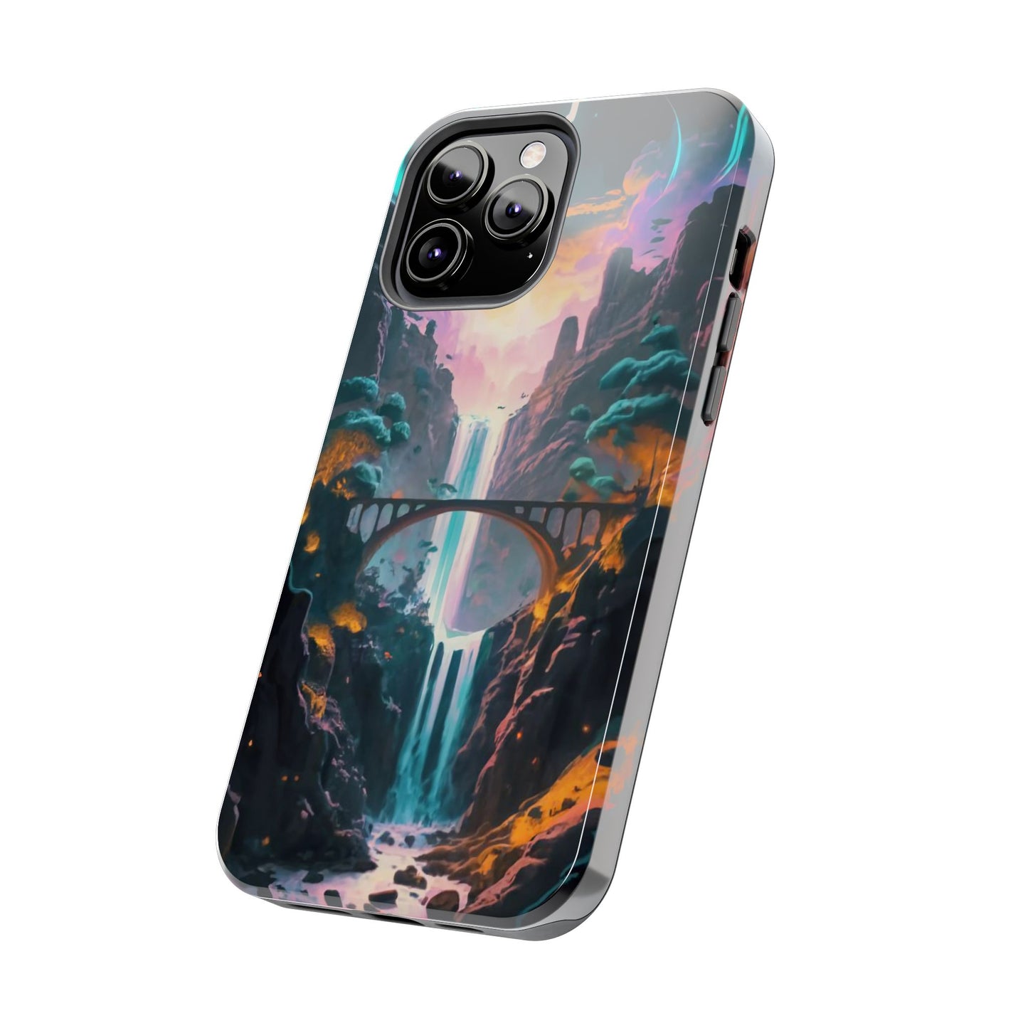 Midnight Cascade Blue Moon Tough Phone Case