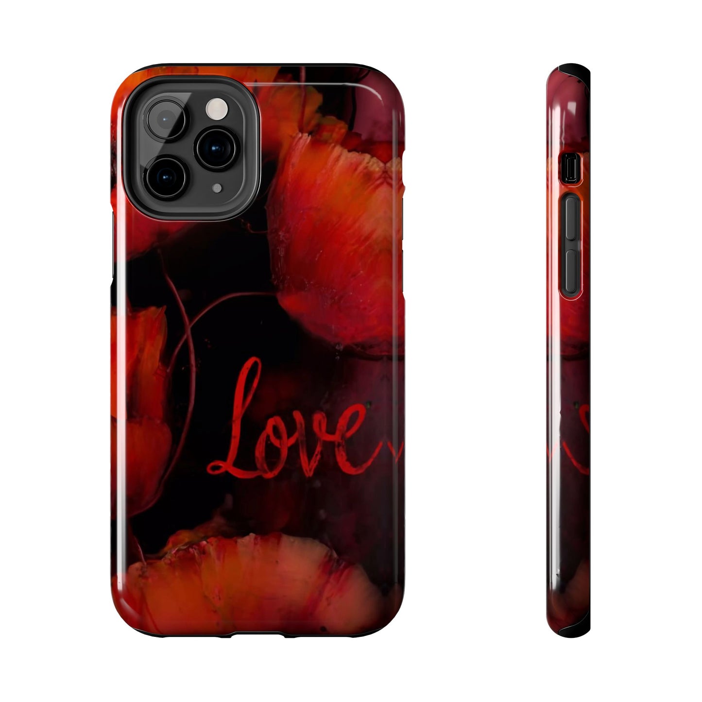 Crimson Love Blossoms Tough Phone Case