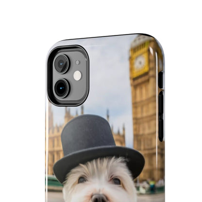 Dapper Maltese Selfie at Big Ben Tough Phone Case