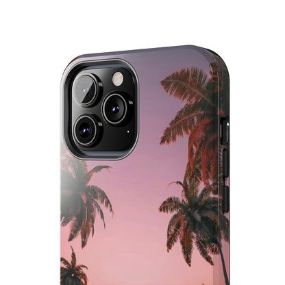 Golden Horizon Palm Sunset Tough Phone Case