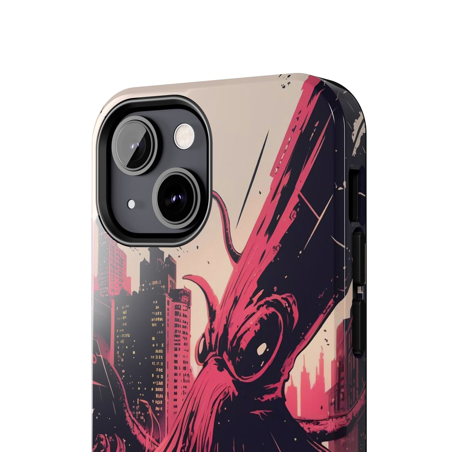 Kraken Rampage Cityscape Tough Phone Case