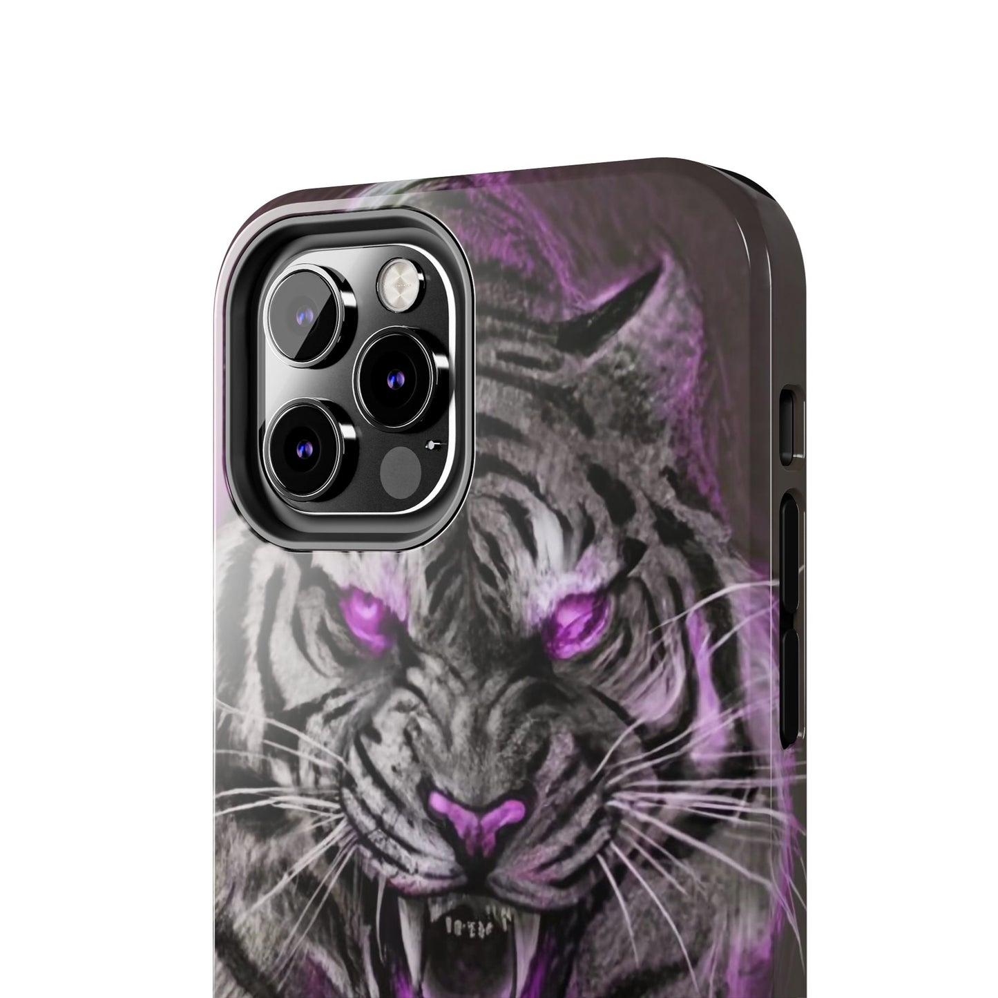 Enigmatic Hunter Tiger Sketch Tough Phone Case