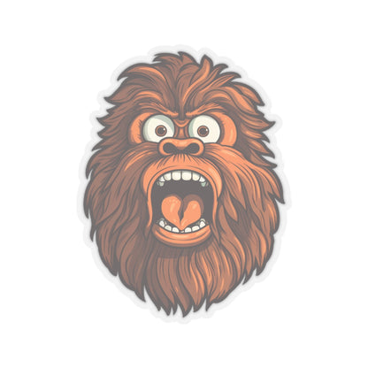 Startled Bigfoot Surprise Sticker