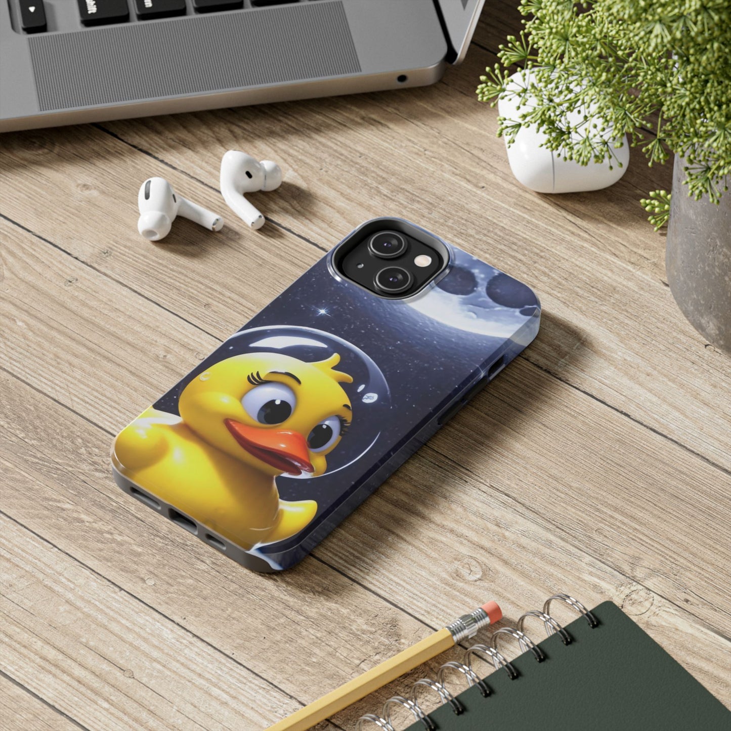 Lunar Space Duck Adventure Tough Phone Case