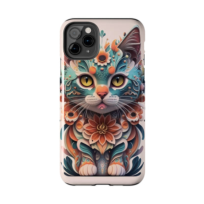 Floral Feline Armor Case