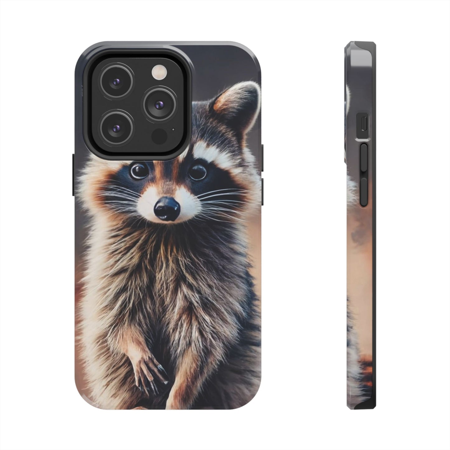 Abstract Raccoon Charm Tough Phone Case