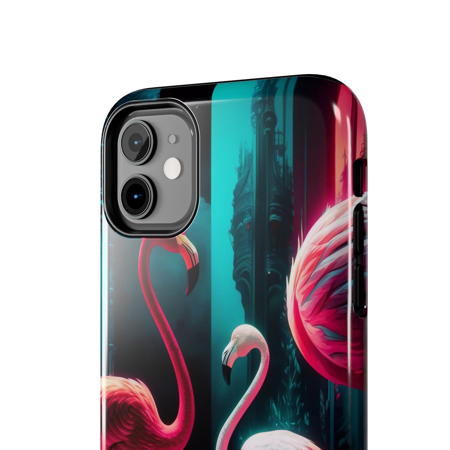 Vibrant Flamingo Gathering Tough Phone Case