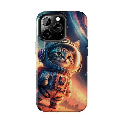 Cosmic Kitty Space Explorer Tough Phone Case