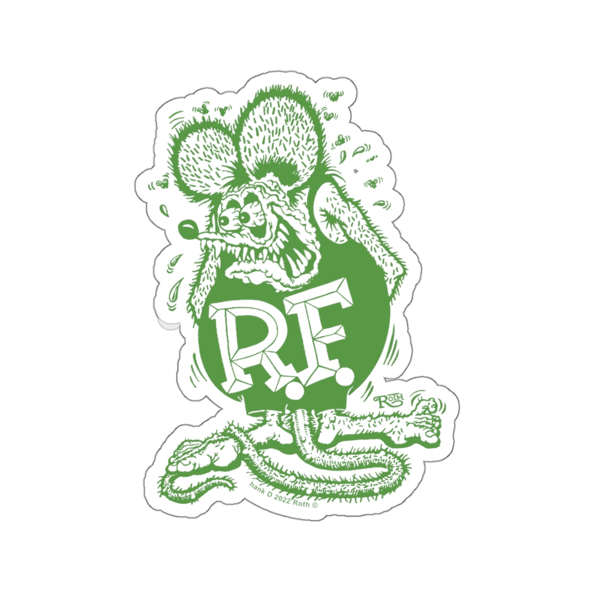 Evergreen Rat Fink Sticker