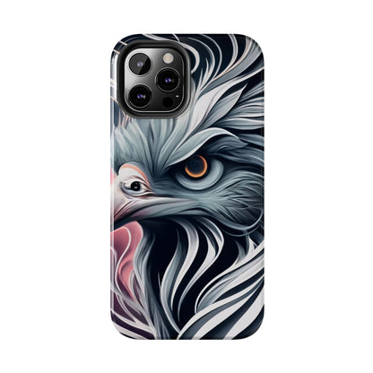 AviarySwirls Monochrome Bird Tough Phone Case