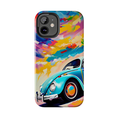 Painted Blue VDub Beetle - Tough Phone Case