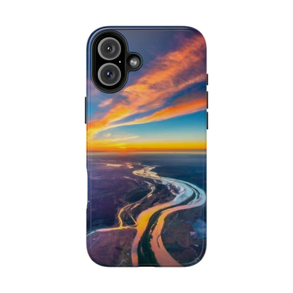 Celestial Sunset Earth View Tough Phone Case