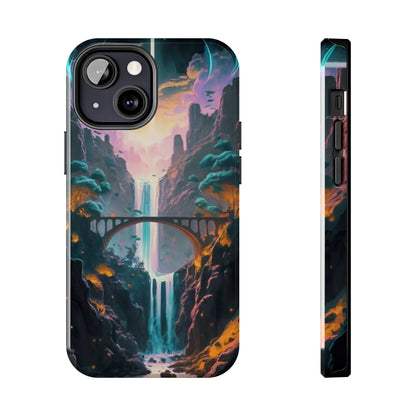 Midnight Cascade Blue Moon Tough Phone Case