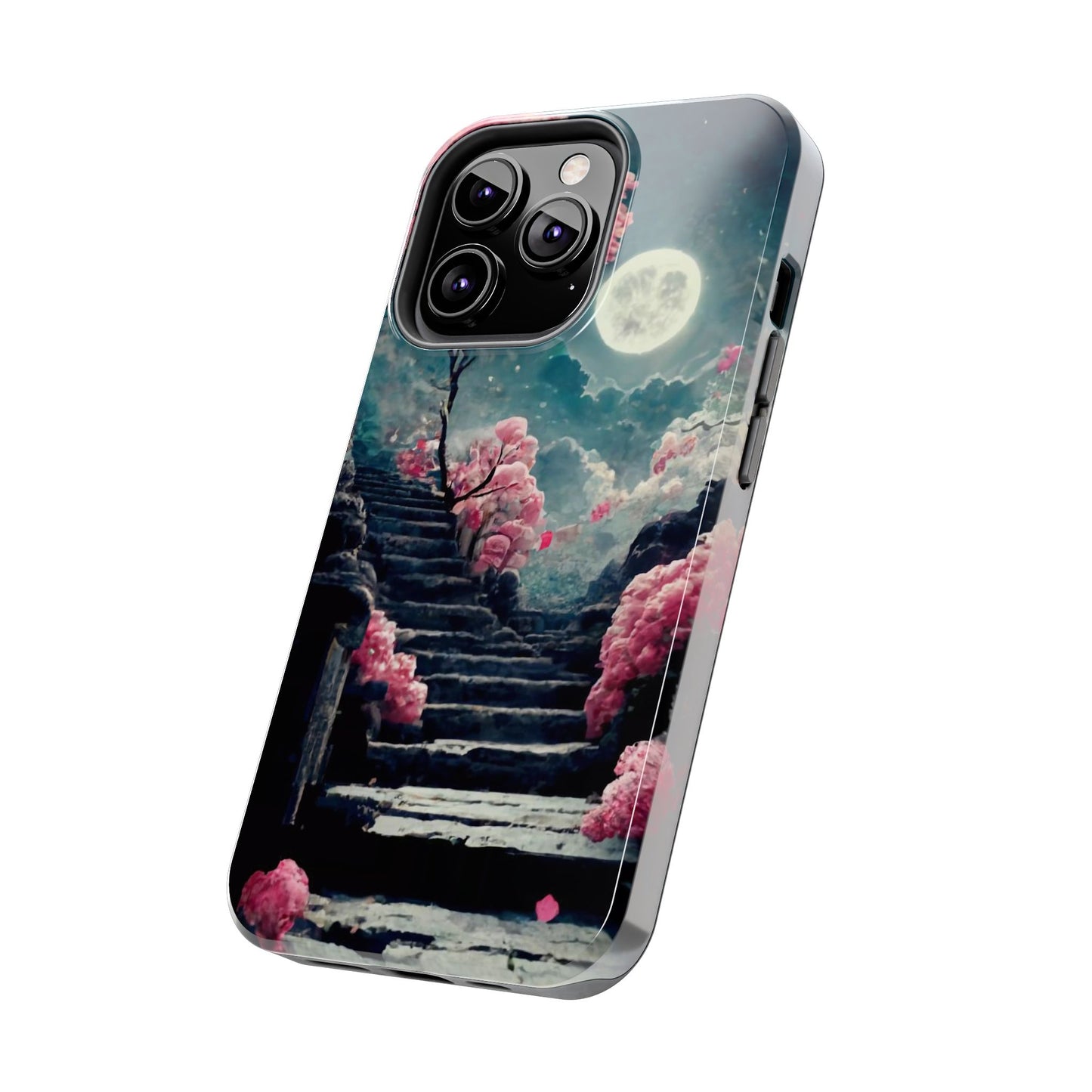 Mountain Path Cherry Blossoms Tough Phone Case